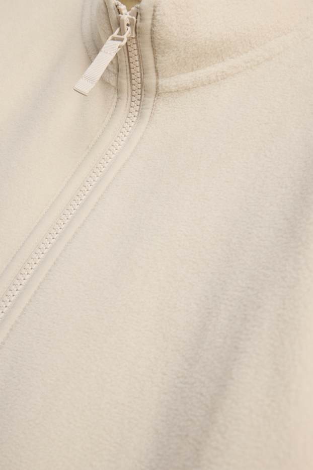 Women - Fleece jacket - creme