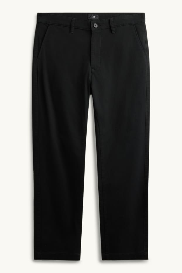 Bărbați - Chino - regular fit - negru