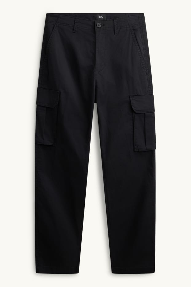 Hommes - Pantalon cargo - noir
