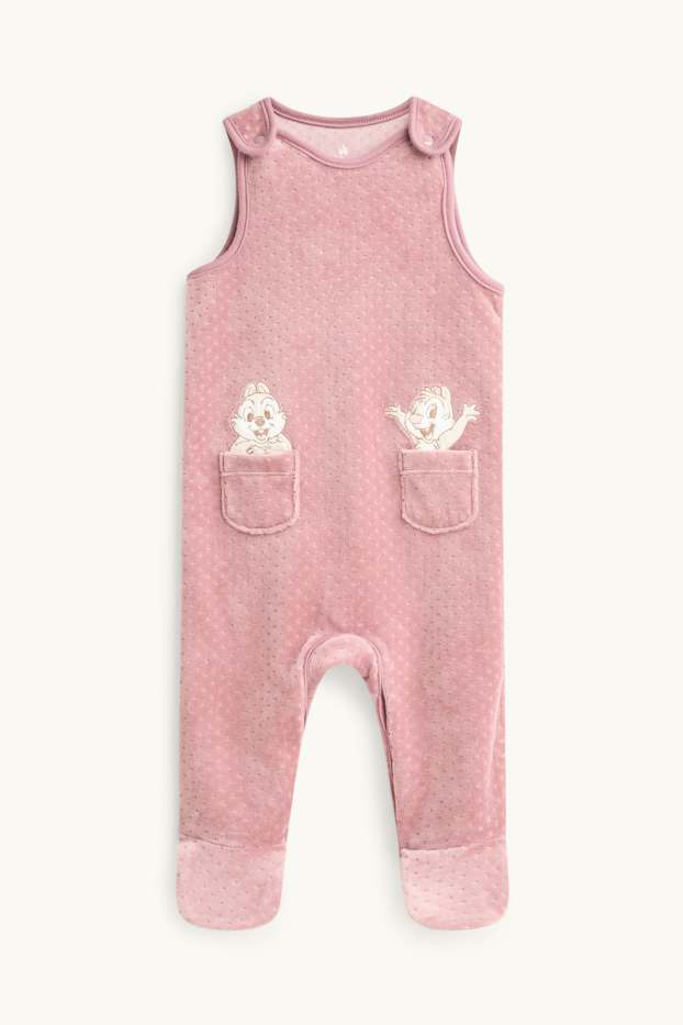 Unisex - Knabbel & Babbel - newbornoutfit - 2-delig - wit / roze