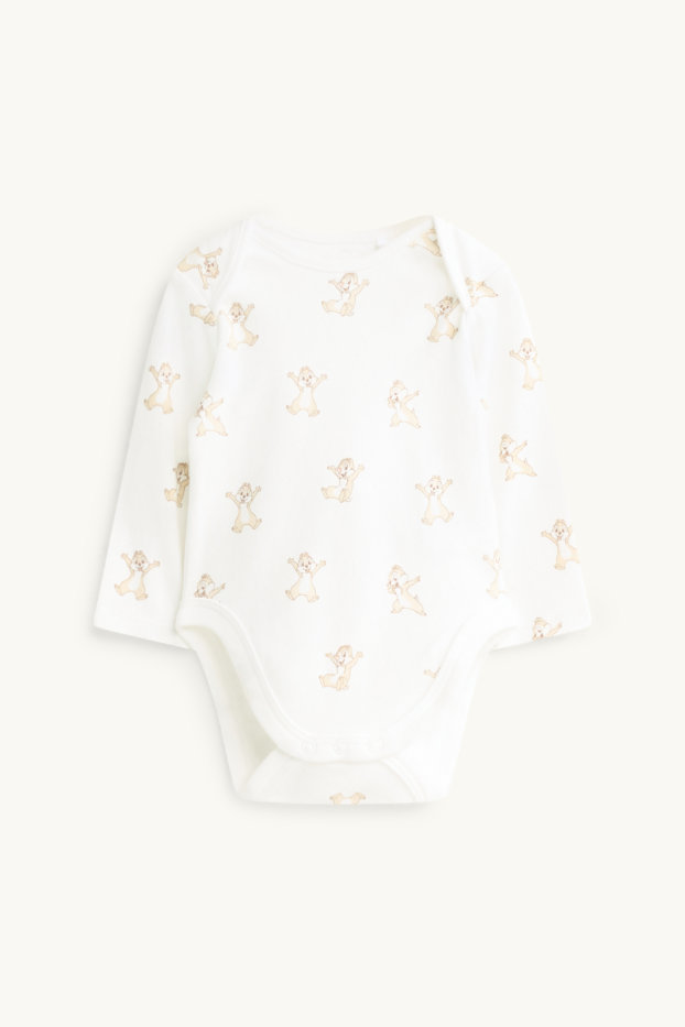 Unisex - Knabbel & Babbel - newbornoutfit - 2-delig - wit / roze
