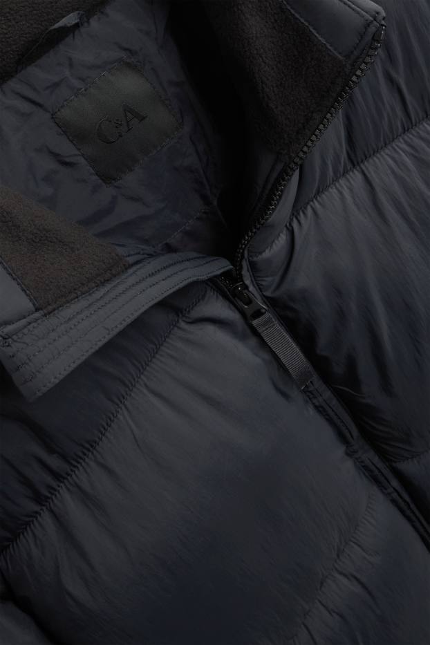 Uomo - Giacca trapuntata - idrorepellente - nero