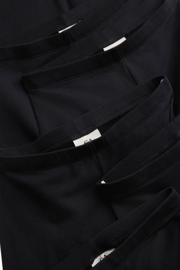 Enfants filles - Lot de 5 - leggings - noir