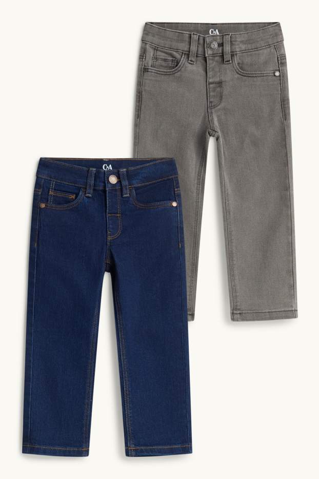 Copii - Băieți - Multipack 2 perechi - straight jeans - denim-albastru