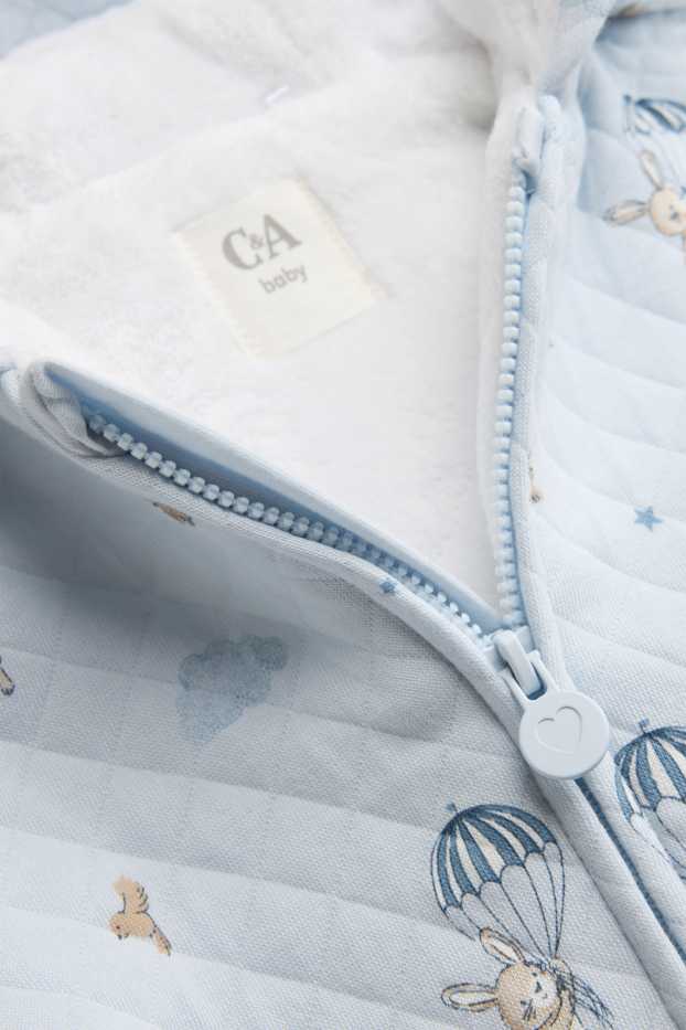 Baby Buben - Häschen - Baby-Schlafanzug - hellblau