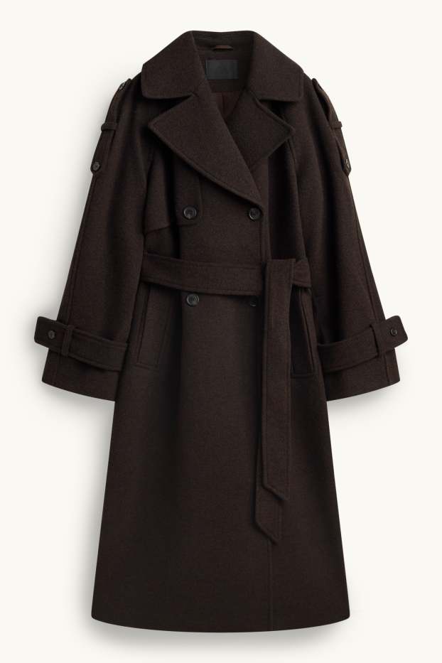 Donna - Trench - marrone scuro