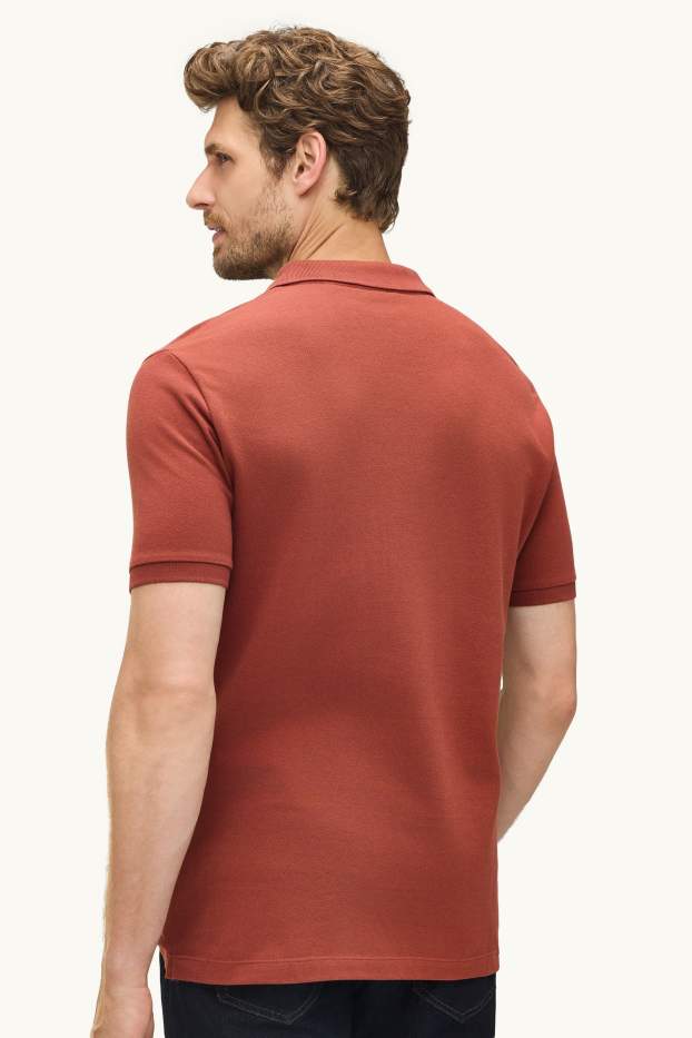 Herren - Poloshirt - Regular Fit - braun