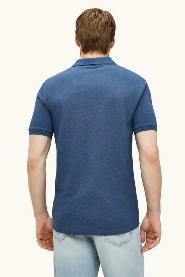 Heren - Poloshirt - regular fit - zwart