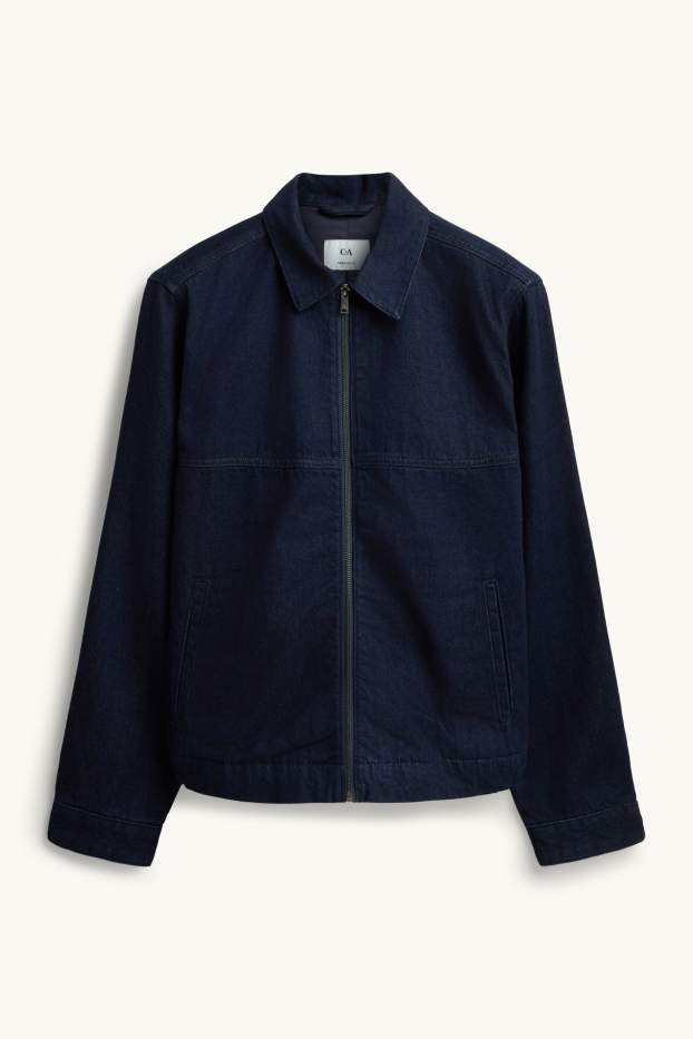 Heren - Spijkerjasje - jeansdonkerblauw