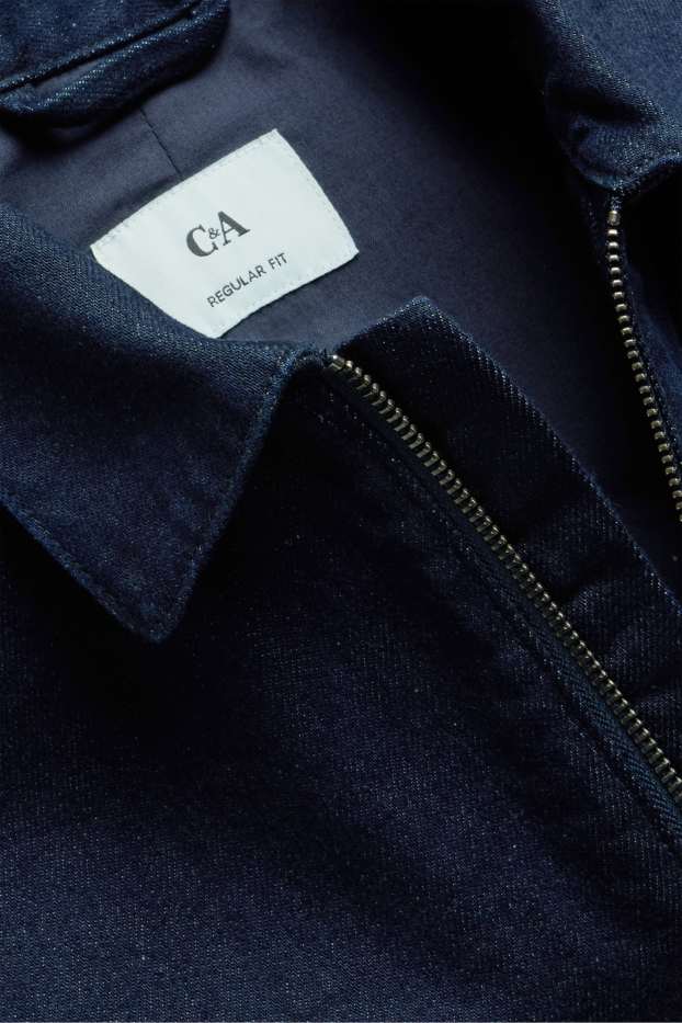 Heren - Spijkerjasje - jeansdonkerblauw