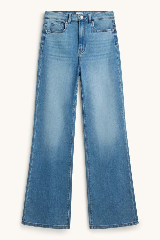 Donna - Jeans svasati - vita alta - jeans blu