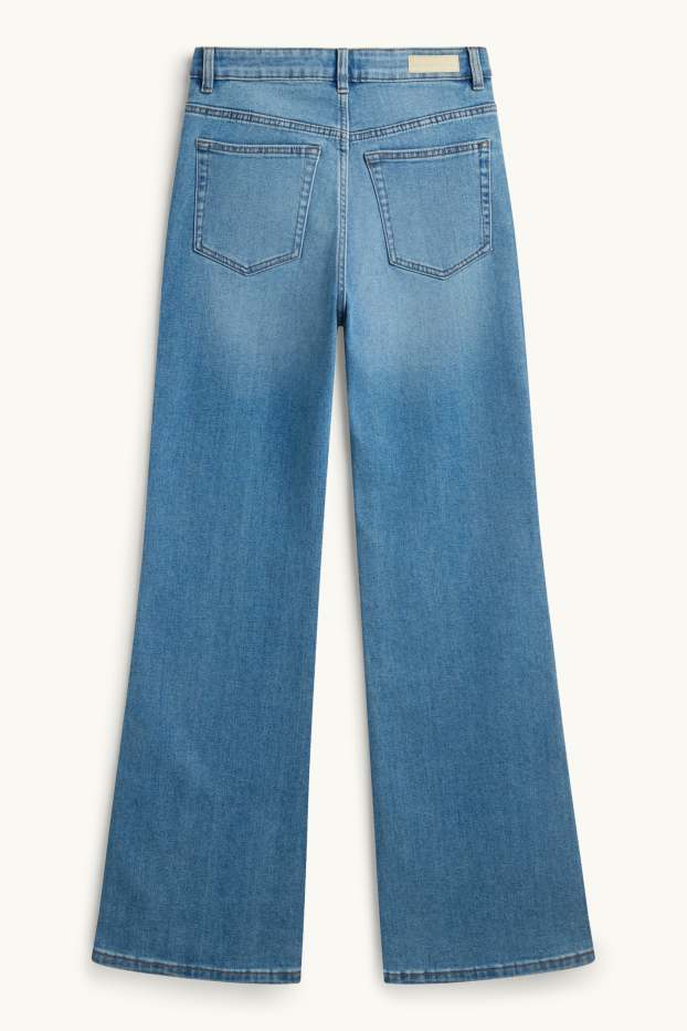 Donna - Jeans svasati - vita alta - jeans blu