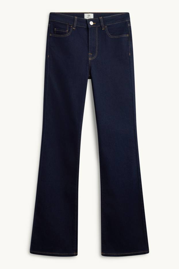 Donna - Jeans bootcut - vita media - jeans blu scuro
