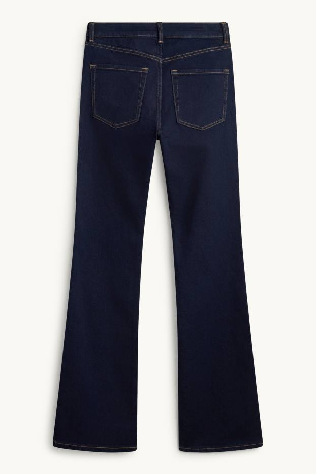 Donna - Jeans bootcut - vita media - jeans blu scuro