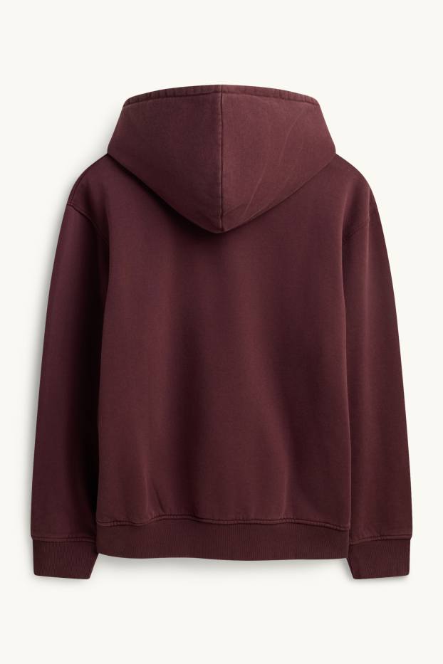 Herren - Hoodie - dunkelrot