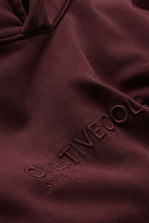 Herren - Hoodie - dunkelrot