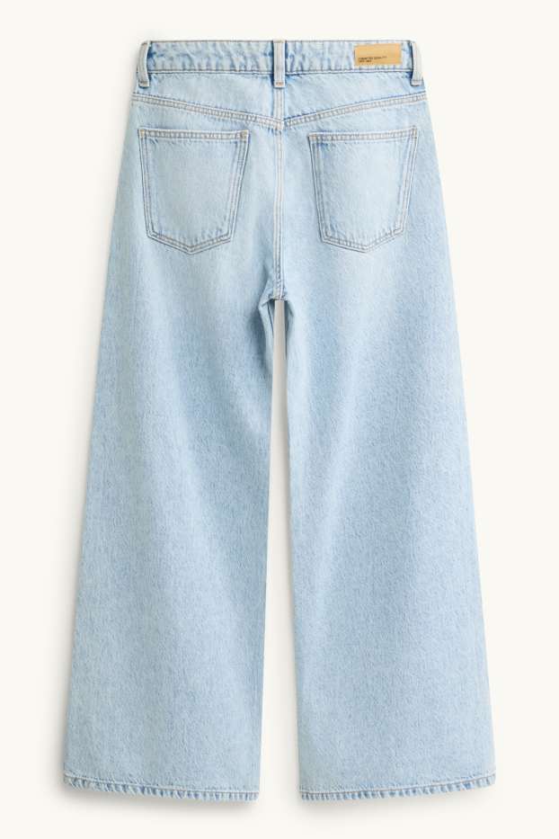 Kinder Mädchen - Wide Leg Jeans - helljeansblau