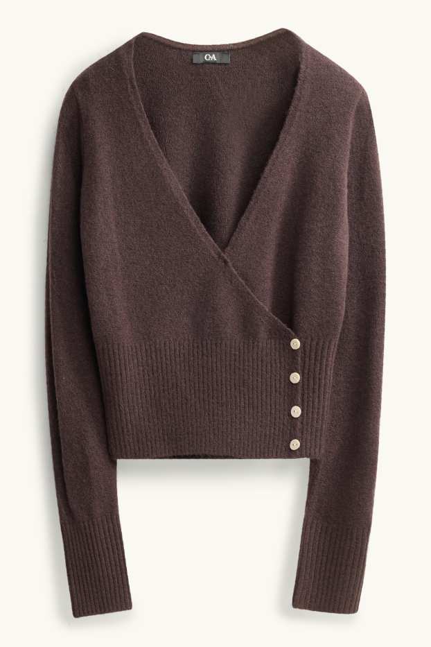 Dames - Vest - donkerbruin