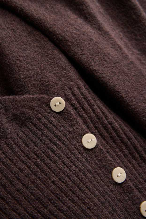 Dames - Vest - donkerbruin