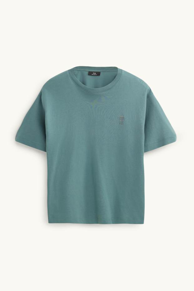 Uomo - T-shirt - relaxed fit - verde