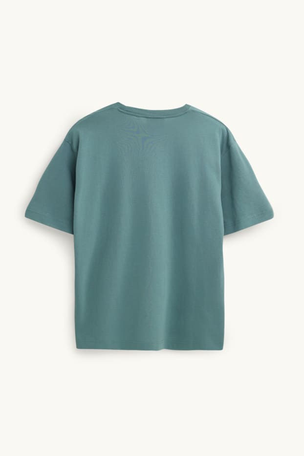 Uomo - T-shirt - relaxed fit - verde