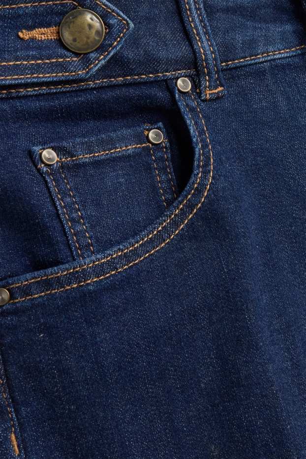 Femmes - Wide leg jean - high waist - LYCRA ® - jean bleu foncé