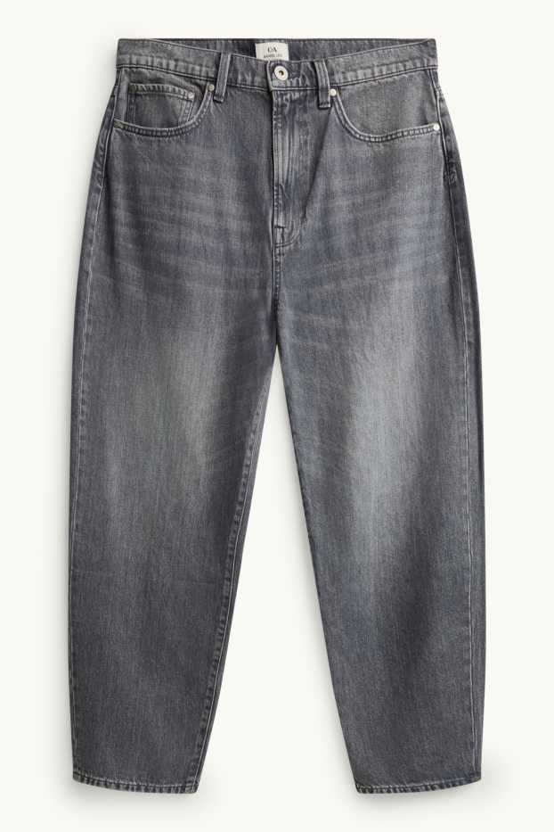 Men - Barrel jeans - denim-gray