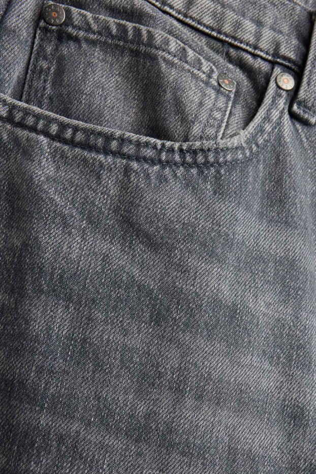 Men - Barrel jeans - denim-gray