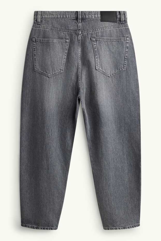 Men - Barrel jeans - denim-gray