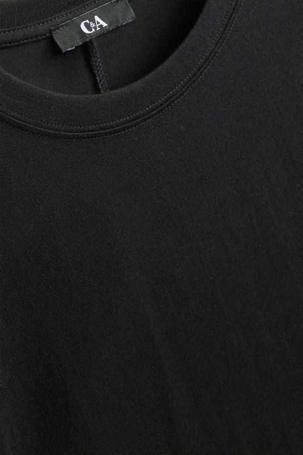 Femei - Tricou cu mânecă lungă - relaxed fit - negru