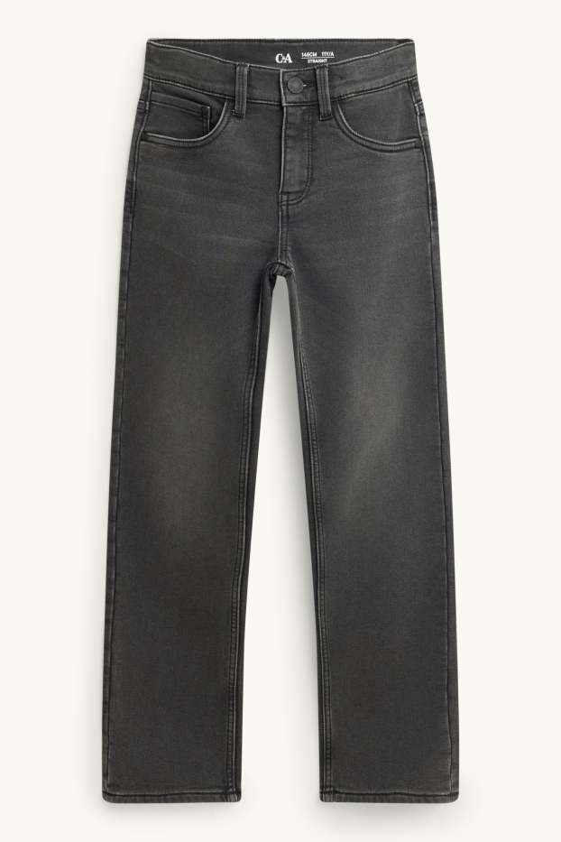 Nen - Straight Jeans - texans tèrmics - texà gris fosc