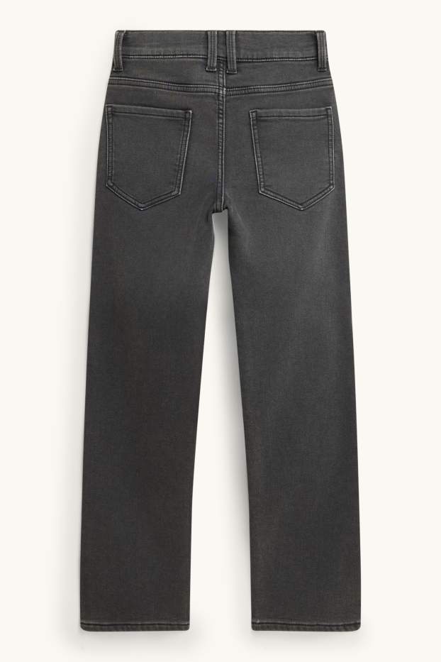 Nen - Straight Jeans - texans tèrmics - texà gris fosc