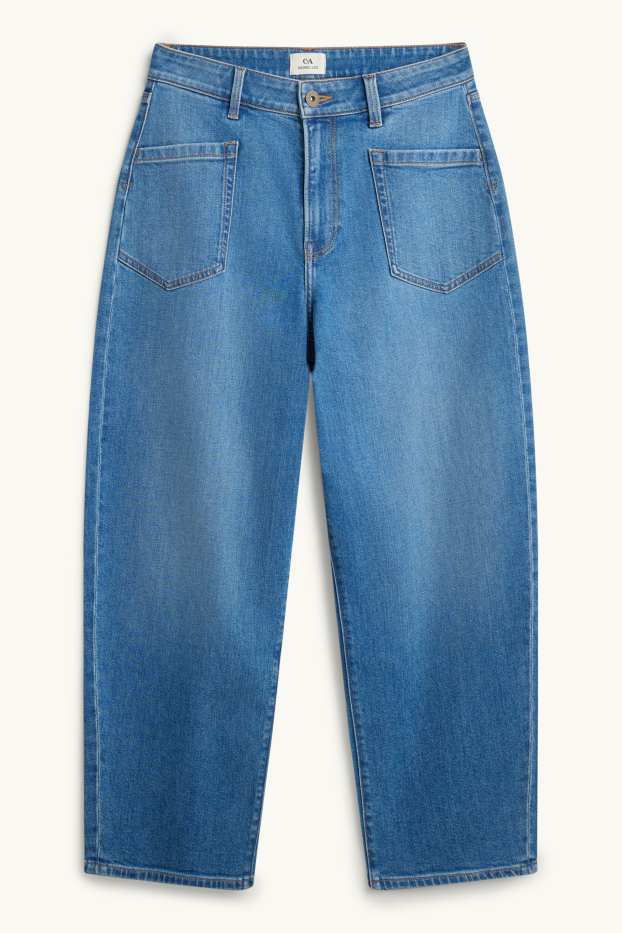 Donna - Barrel jeans - vita alta - jeans blu