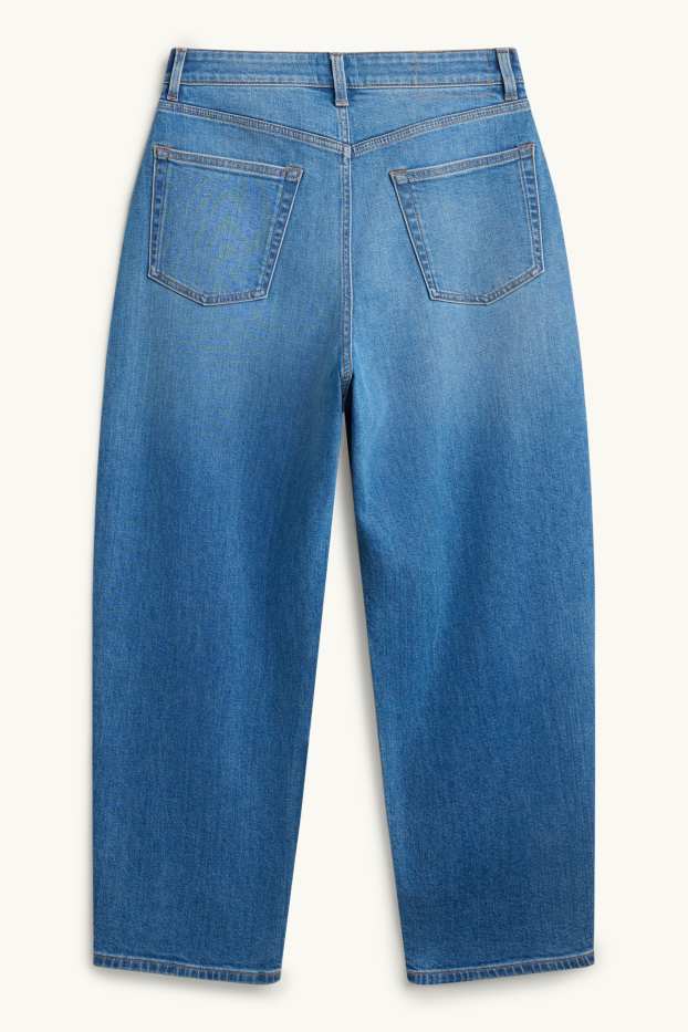 Donna - Barrel jeans - vita alta - jeans blu