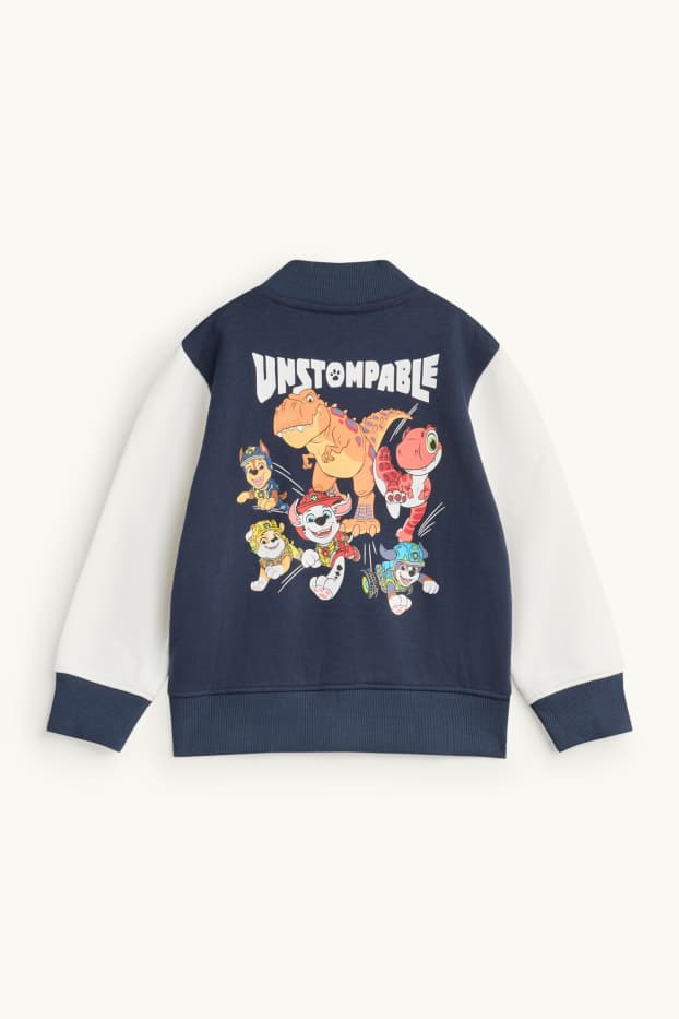 Kinder Buben - PAW Patrol - Marshall - Collegejacke - dunkelblau