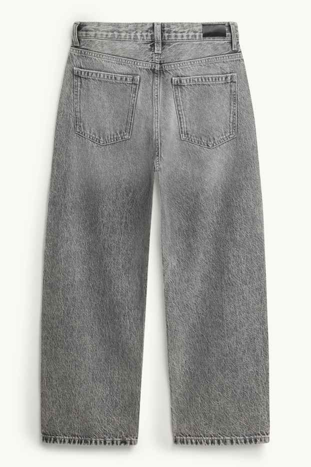 Kinder Mädchen - Stern - Skater Jeans - jeansgrau