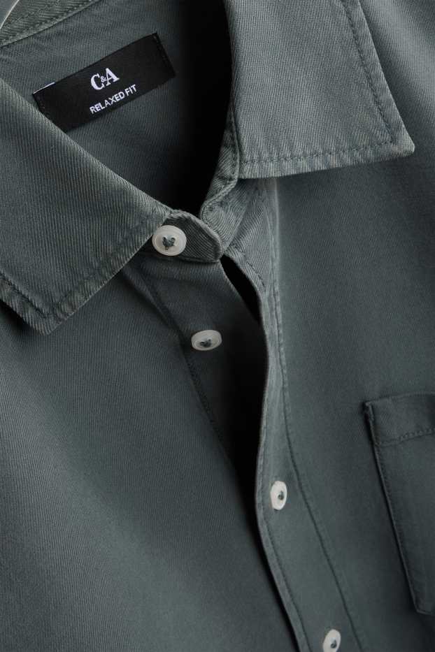 Herren - Hemd - Relaxed Fit - Kent - dunkelgrün