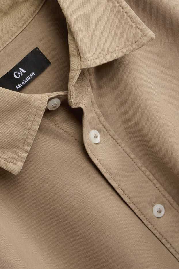 Herren - Hemd - Relaxed Fit - Kent - beige