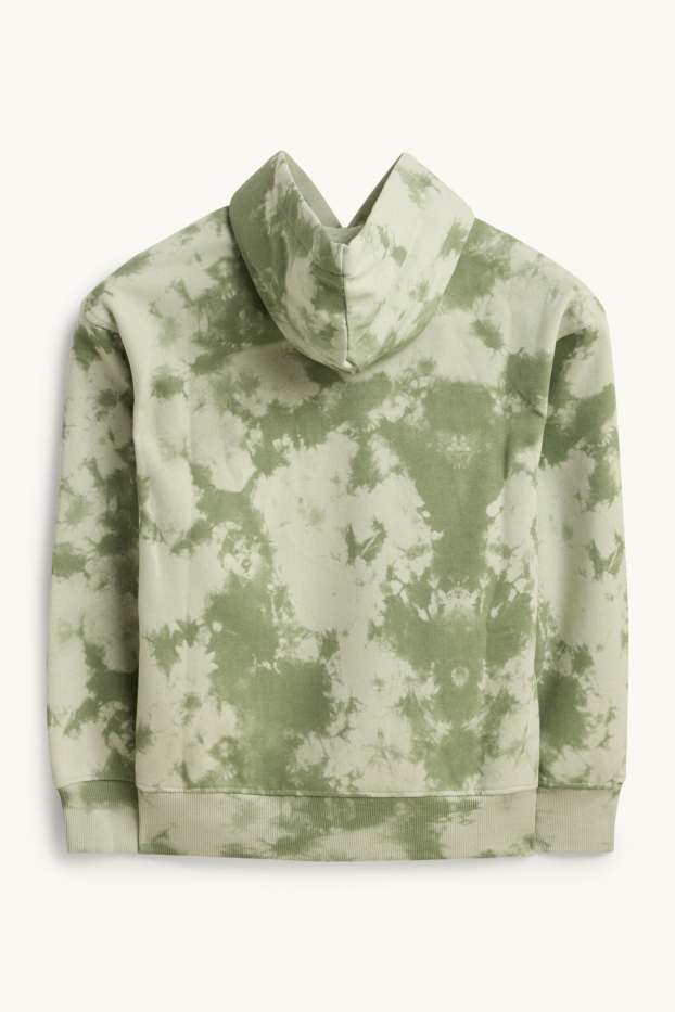 Enfants garçons - Sweat à capuche - à motif - vert clair