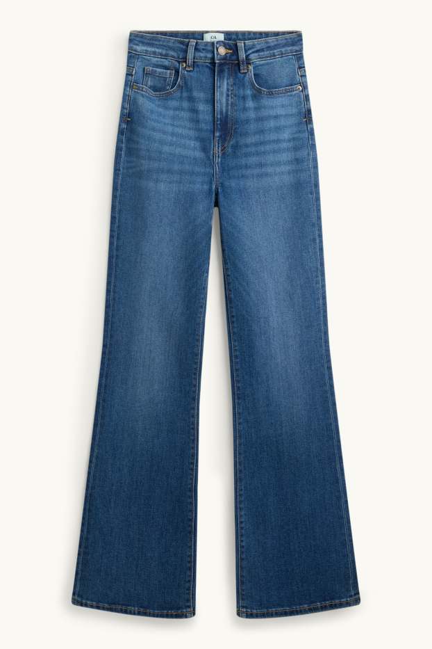 Femmes - Flared jean - high waist - jean bleu
