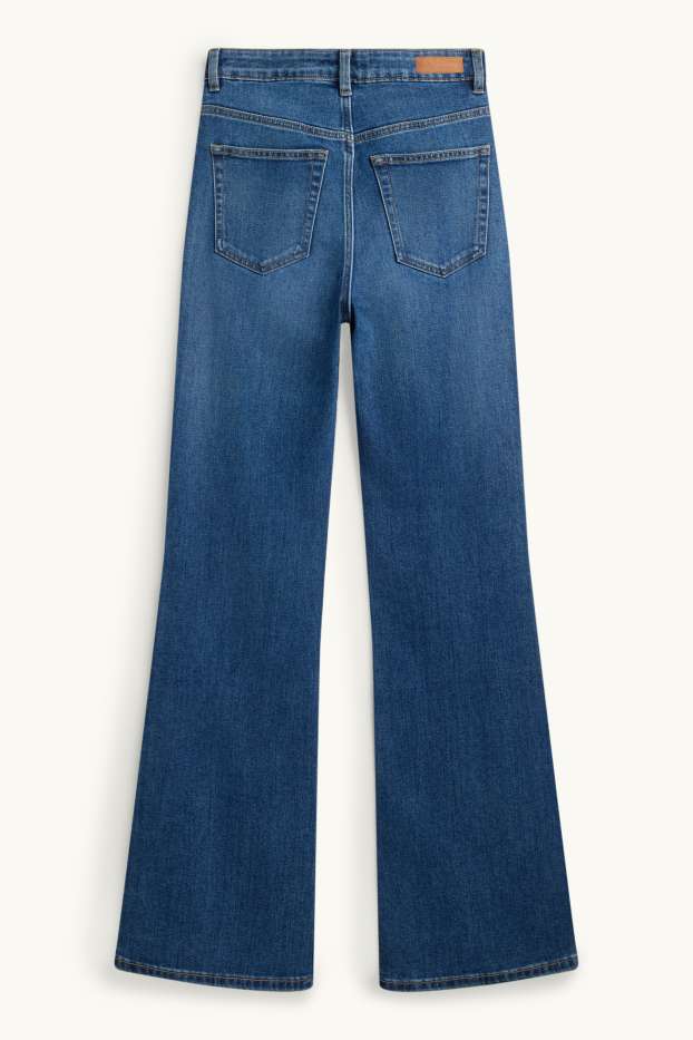 Femmes - Flared jean - high waist - jean bleu