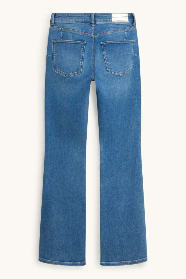Damen - Bootcut Jeans - Mid Waist - Shaping-Jeans - LYCRA® - jeansblau