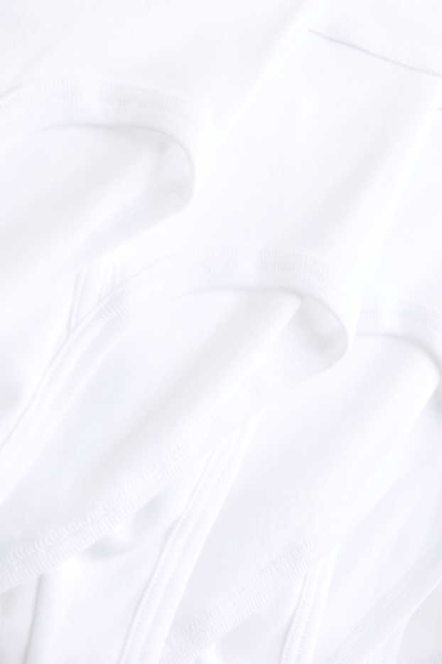 Heren - Set van 5 - slip - wit