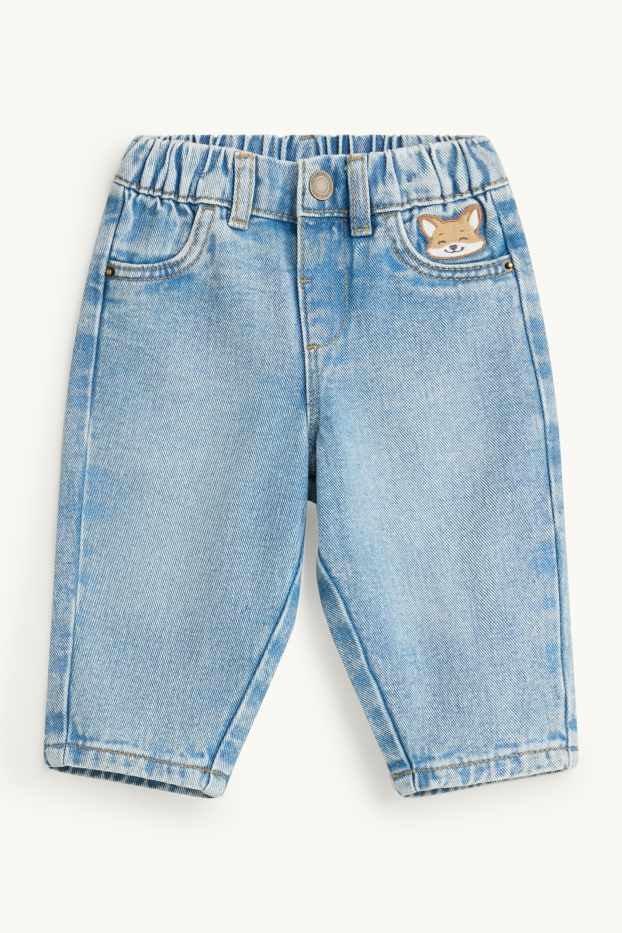 Baby Boys - Fox - baby jeans - denim-light blue