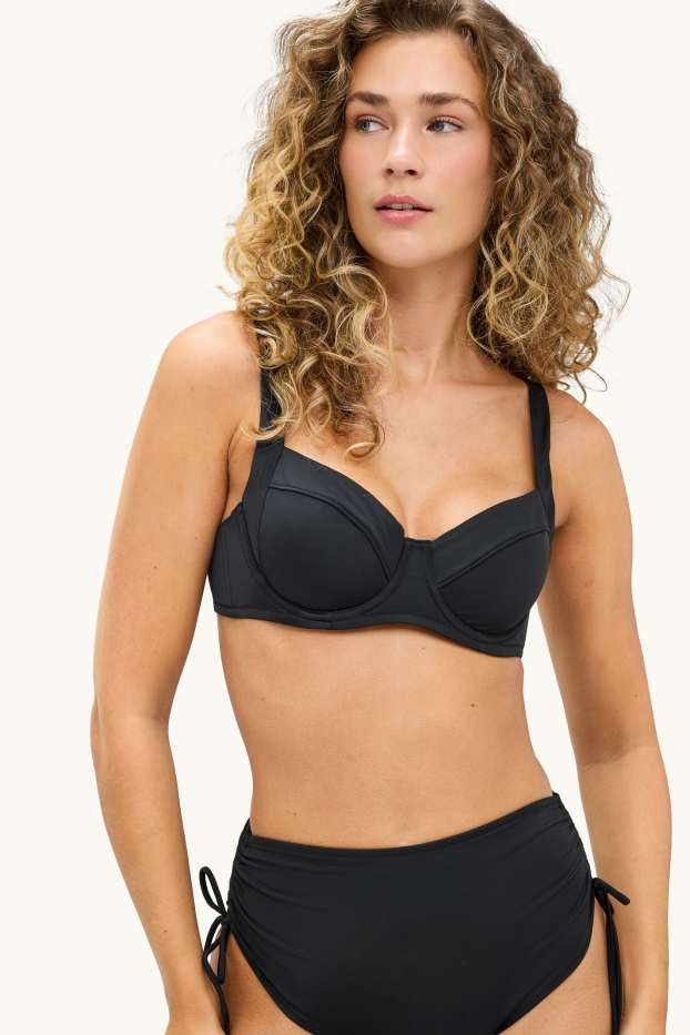 Damen - Bikini-Top mit Bügel - wattiert - LYCRA® XTRA LIFE™ - schwarz