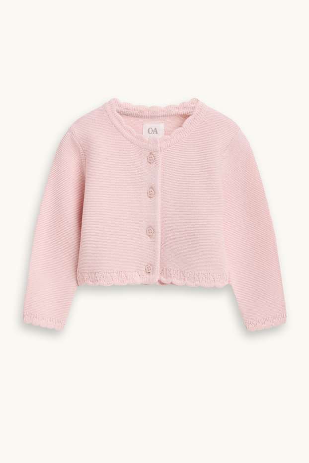 Baby Mädchen - Baby-Strickjacke - rosa