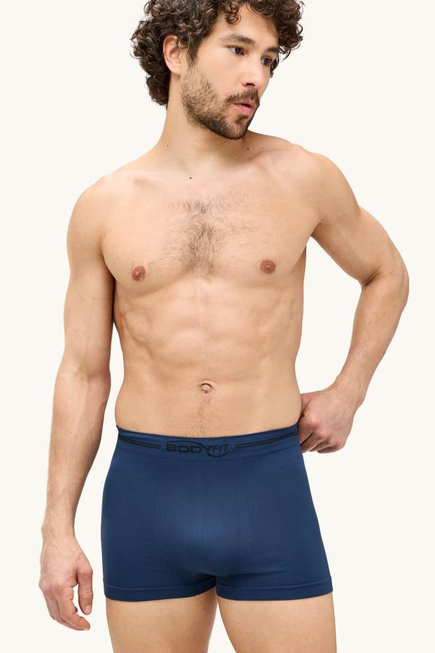 Men - Multipack of 2 - trunks - seamless - dark blue