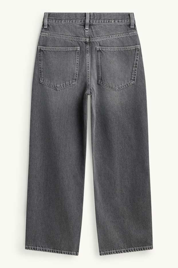Kinderen: jongens - Baggy jeans - jeansdonkergrijs
