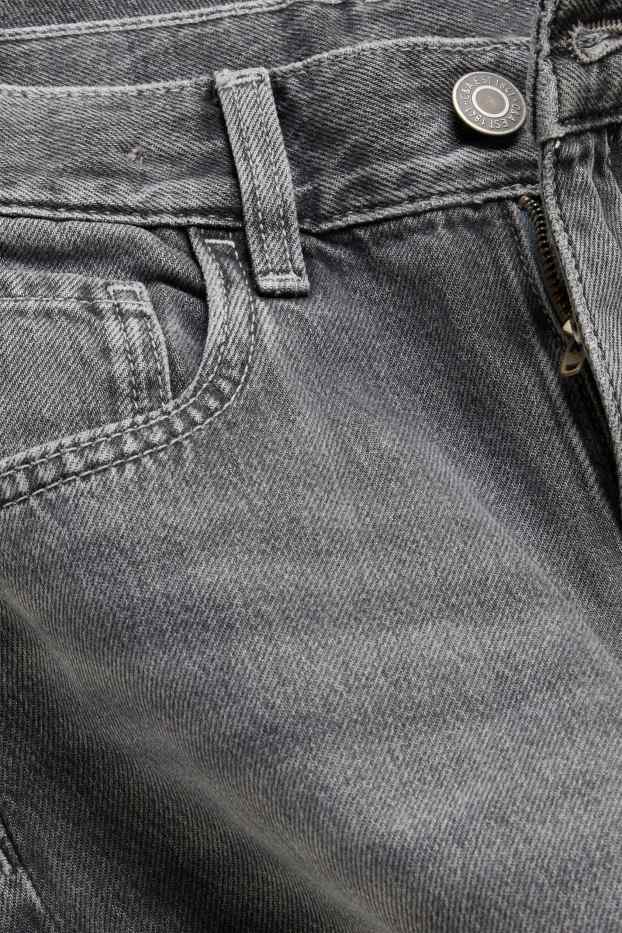 Kinderen: jongens - Baggy jeans - jeansdonkergrijs