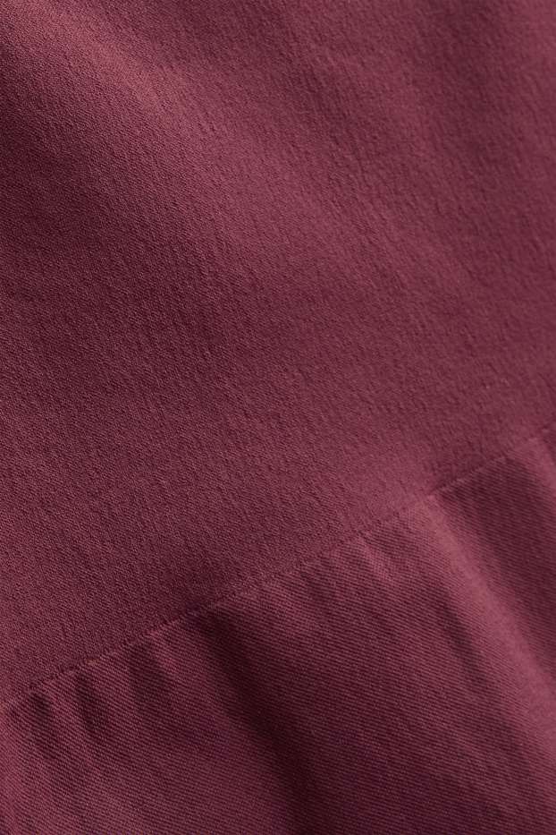 Women - Shaping thong - seamless - bordeaux